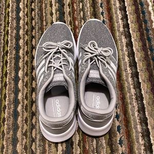 Adidas CloudFoam QT racer shoes.